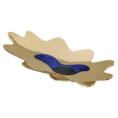 Evil Eye Bowl Large in Brass with Semi Precious Stone, Viya by Vikram Goyal