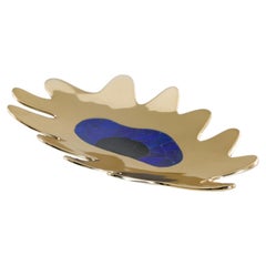 Evil Eye Bowl Small in Brass with Semi Precious Stone, Viya by Vikram Goyal