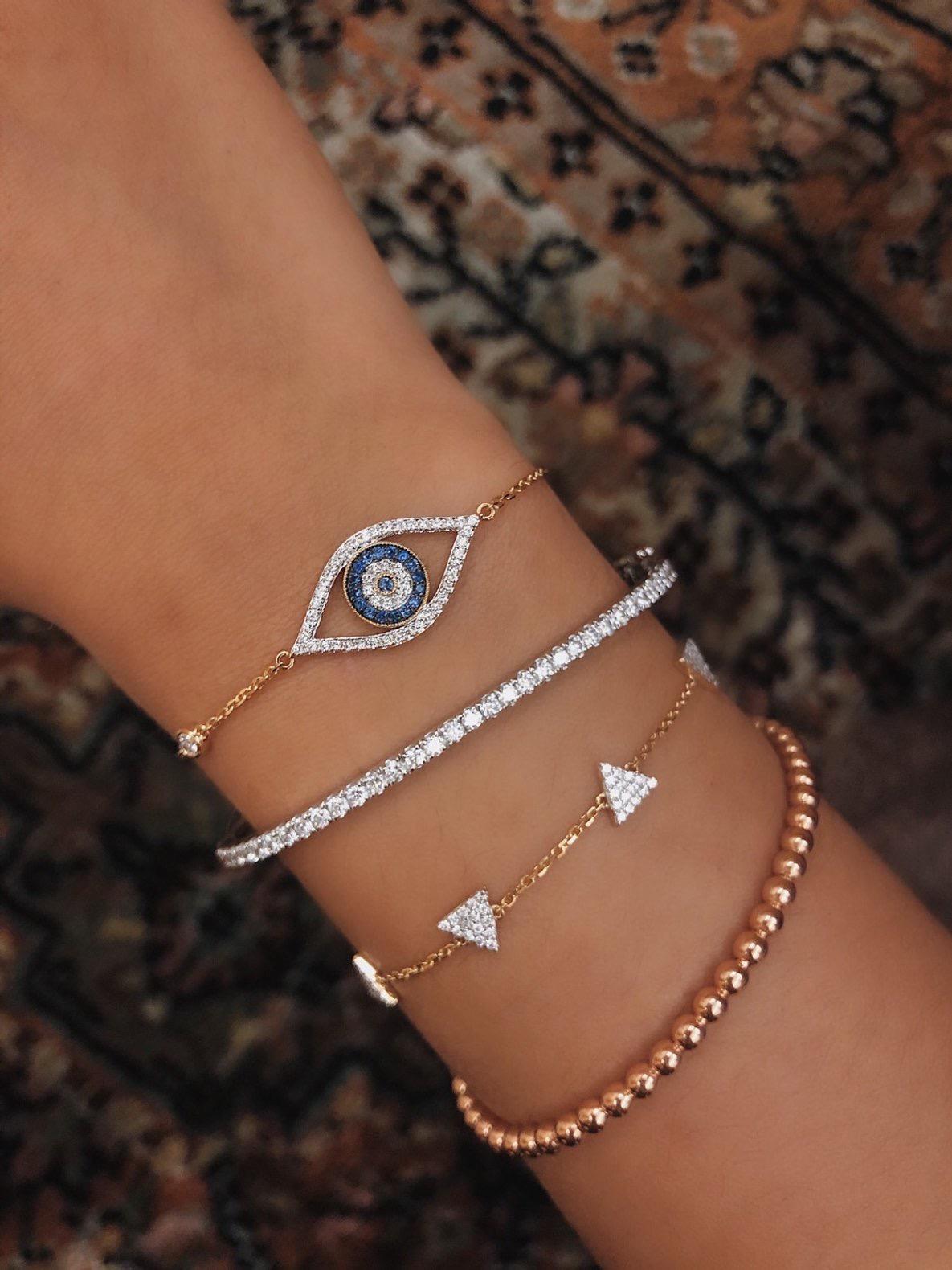 van cleef evil eye bracelet