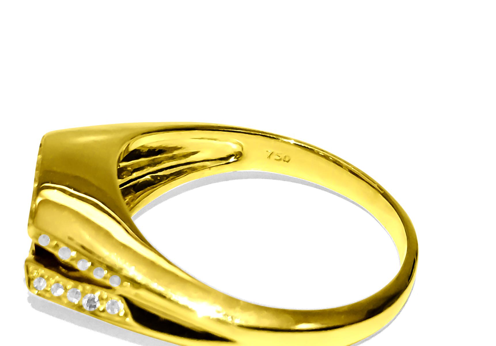 Donna Anello con diamante e rubino Burma Evil Eye in oro 18 carati in vendita