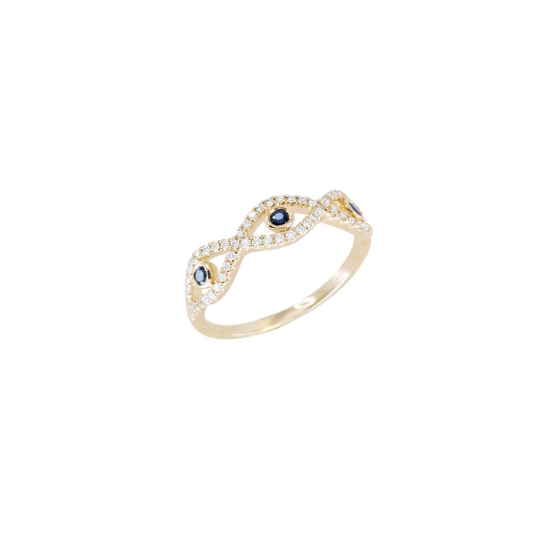 diamantring aus massivem Gelbgold 14K (auch in Weißgold erhältlich)

Diamant 58 RND- 0,24ct
Blauer natürlicher Saphir 3 - 0,15 ct
Gewicht 1,99
Größe 8

NATKINA ist eine Genfer Schmuckmarke, die auf alte Schweizer Schmucktraditionen zurückblickt und