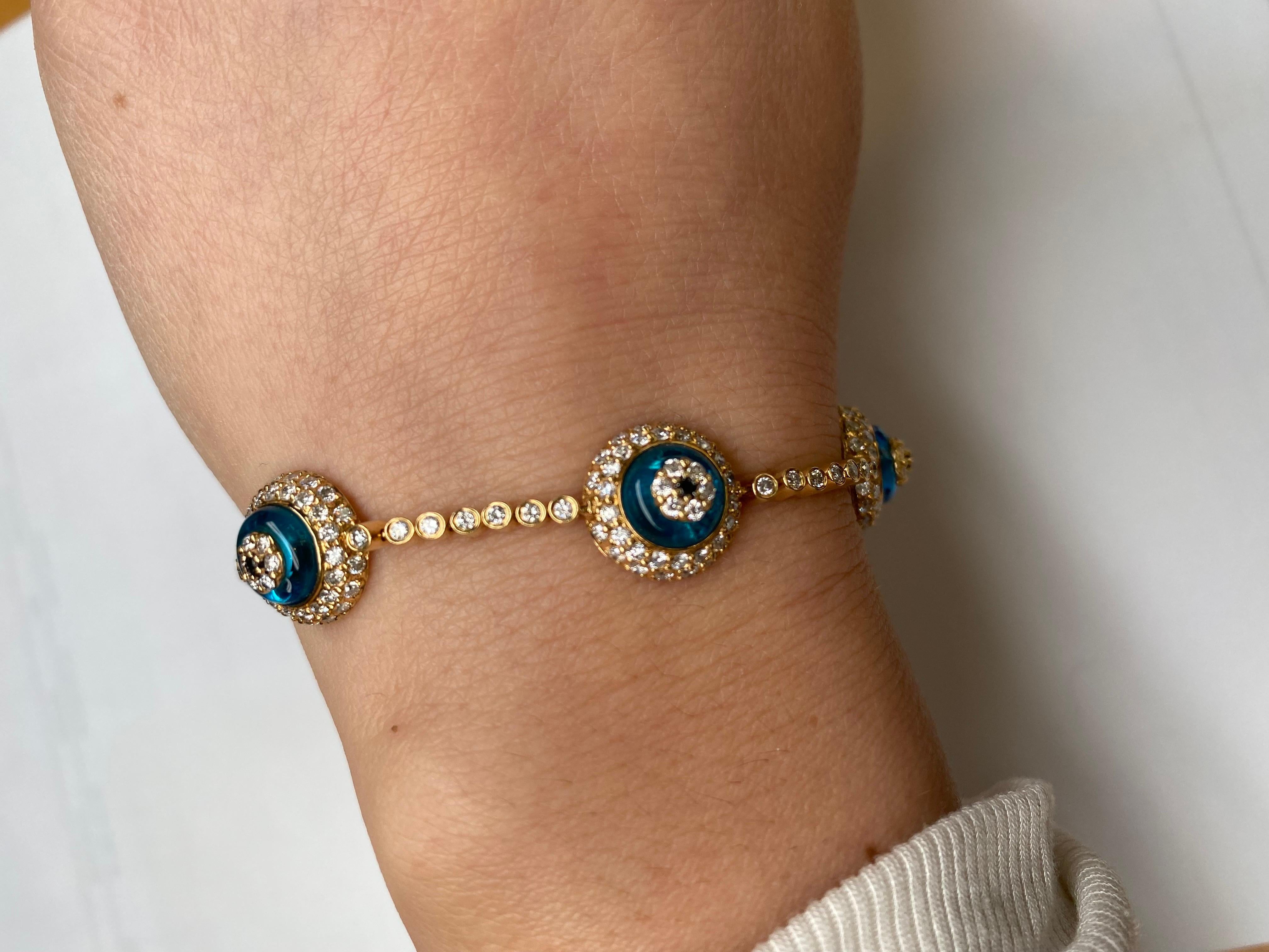 evil eye bracelets with diamonds