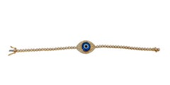 Evil Eye Diamantarmband aus 18 Karat Roségold mit Evil Eye