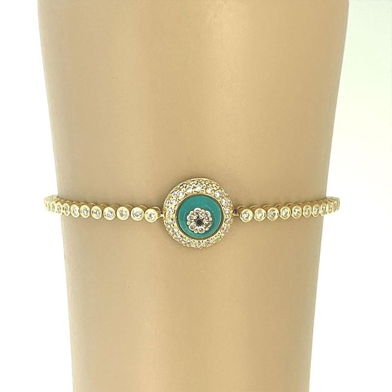 Evil Eye Diamond Gold Bracelet 1