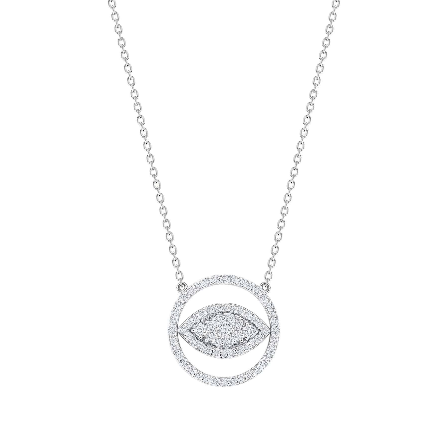 Modern Alana's Diamond Eye Necklace For Sale