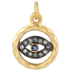 Evil Eye Diamond Pendant Necklace