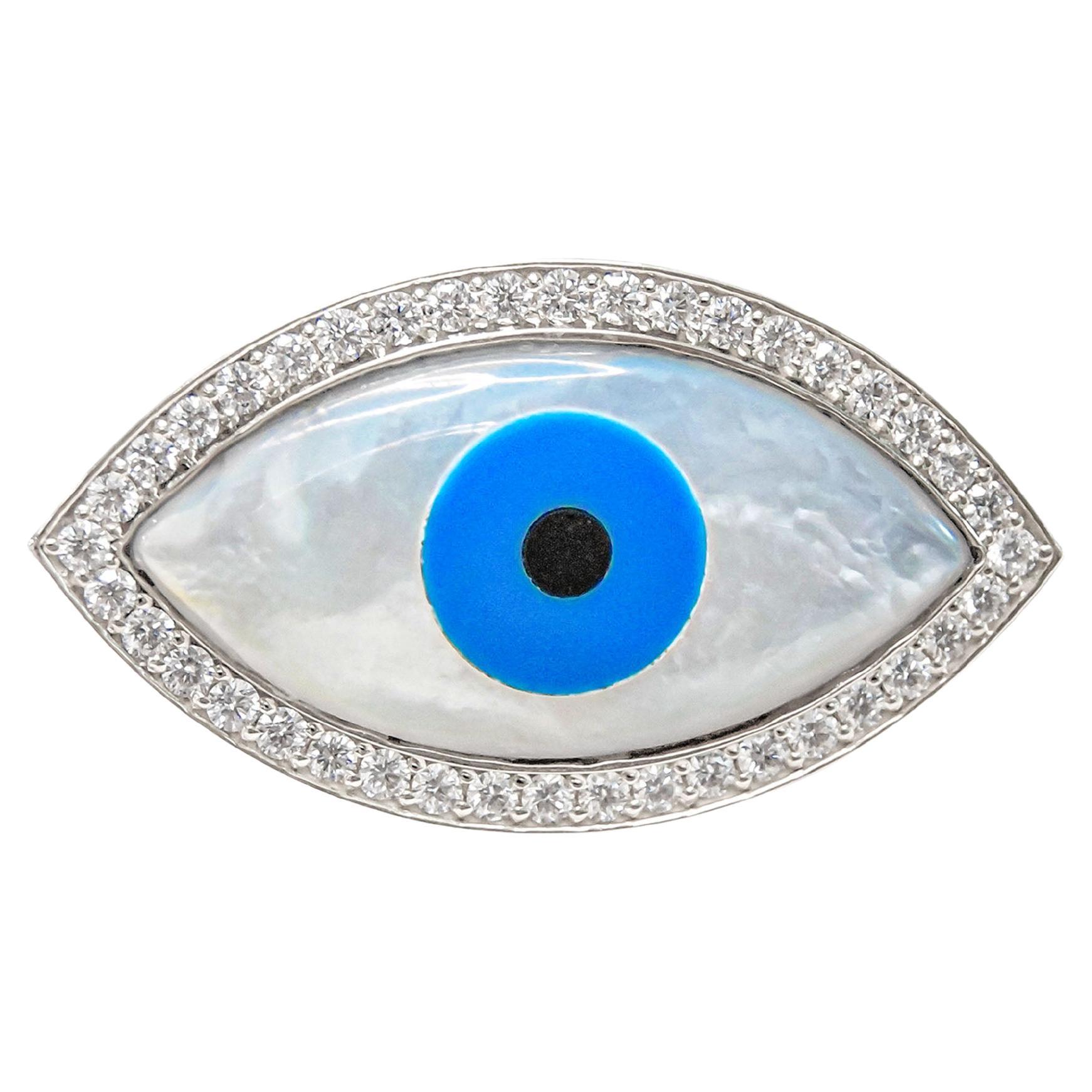 Bolsa Bijoux Mal de Ojo (Marquesa) con Diamantes Naturales