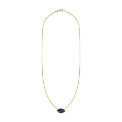 Evil Eye Necklace in Sapphire
