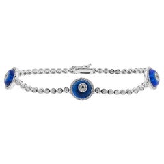 Evil Eye Three Eye Diamond Pave Nazar Bracelet