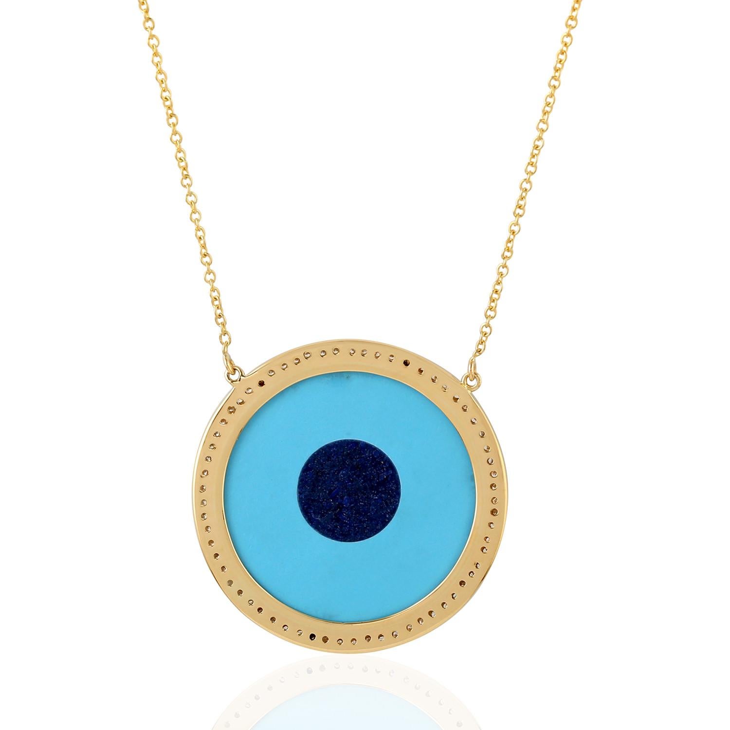 turquoise evil eye necklace