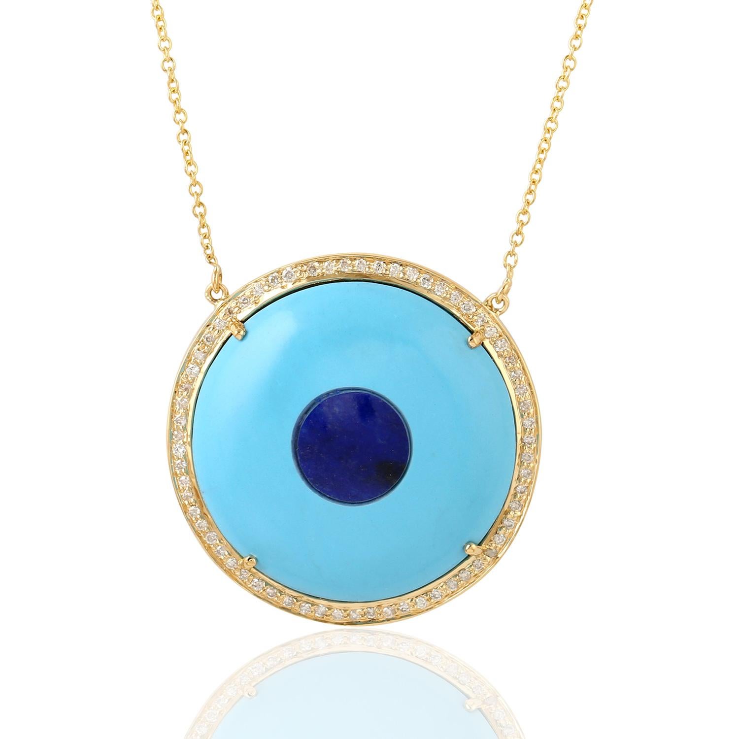 evil eye turquoise necklace