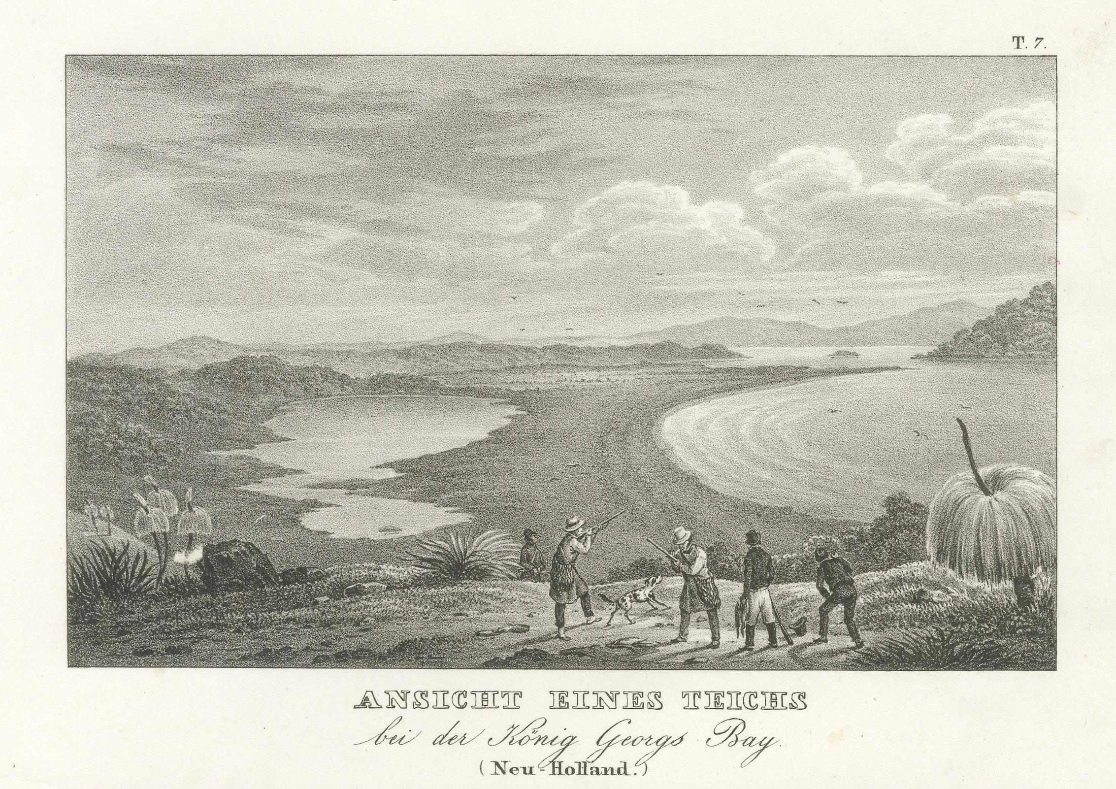 Carta Scene suggestive dal porto di King George (l'odierna Albany, Australia), 1836 in vendita