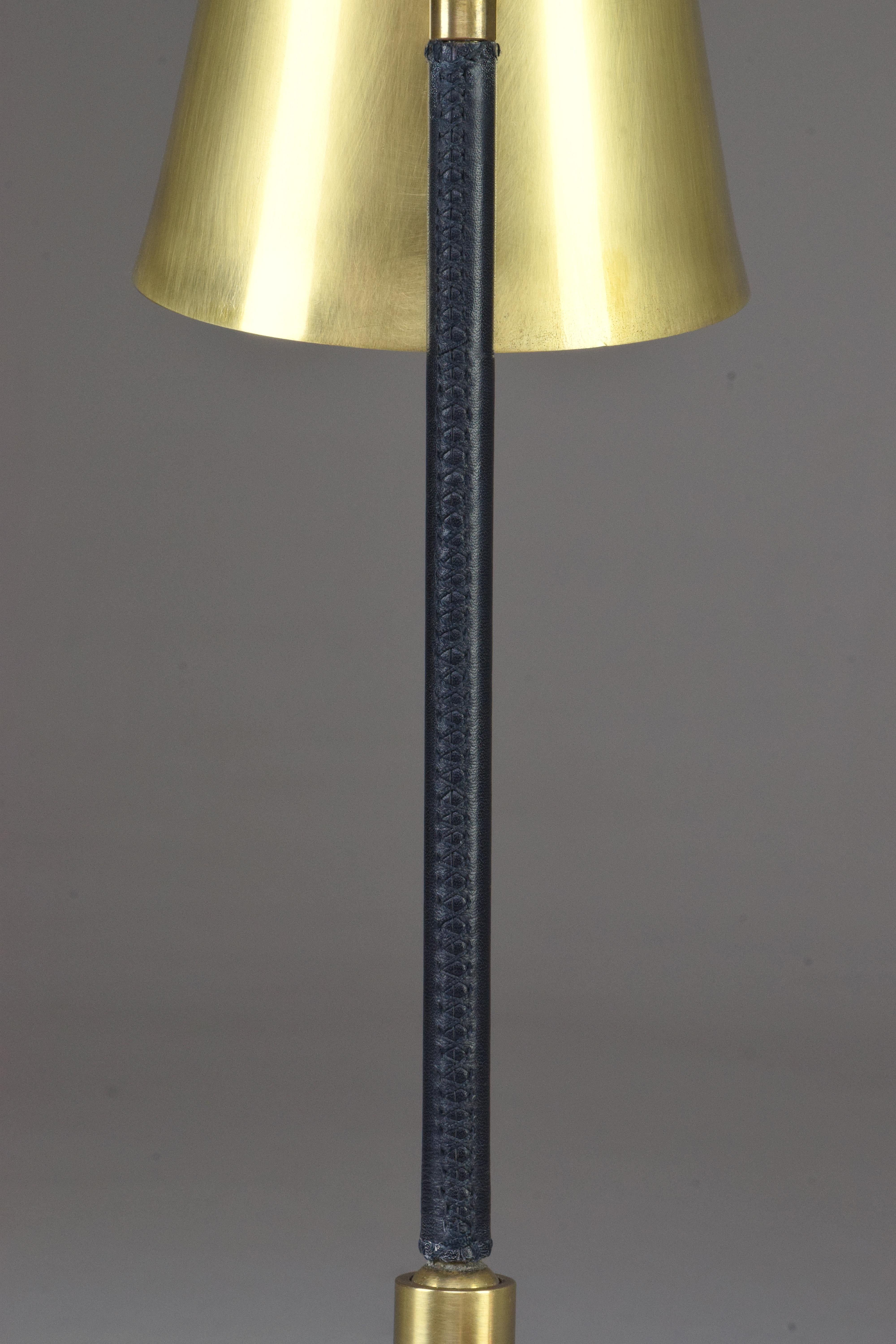 Evolution Contemporary Brass Table Lamp, Flow Collection 8