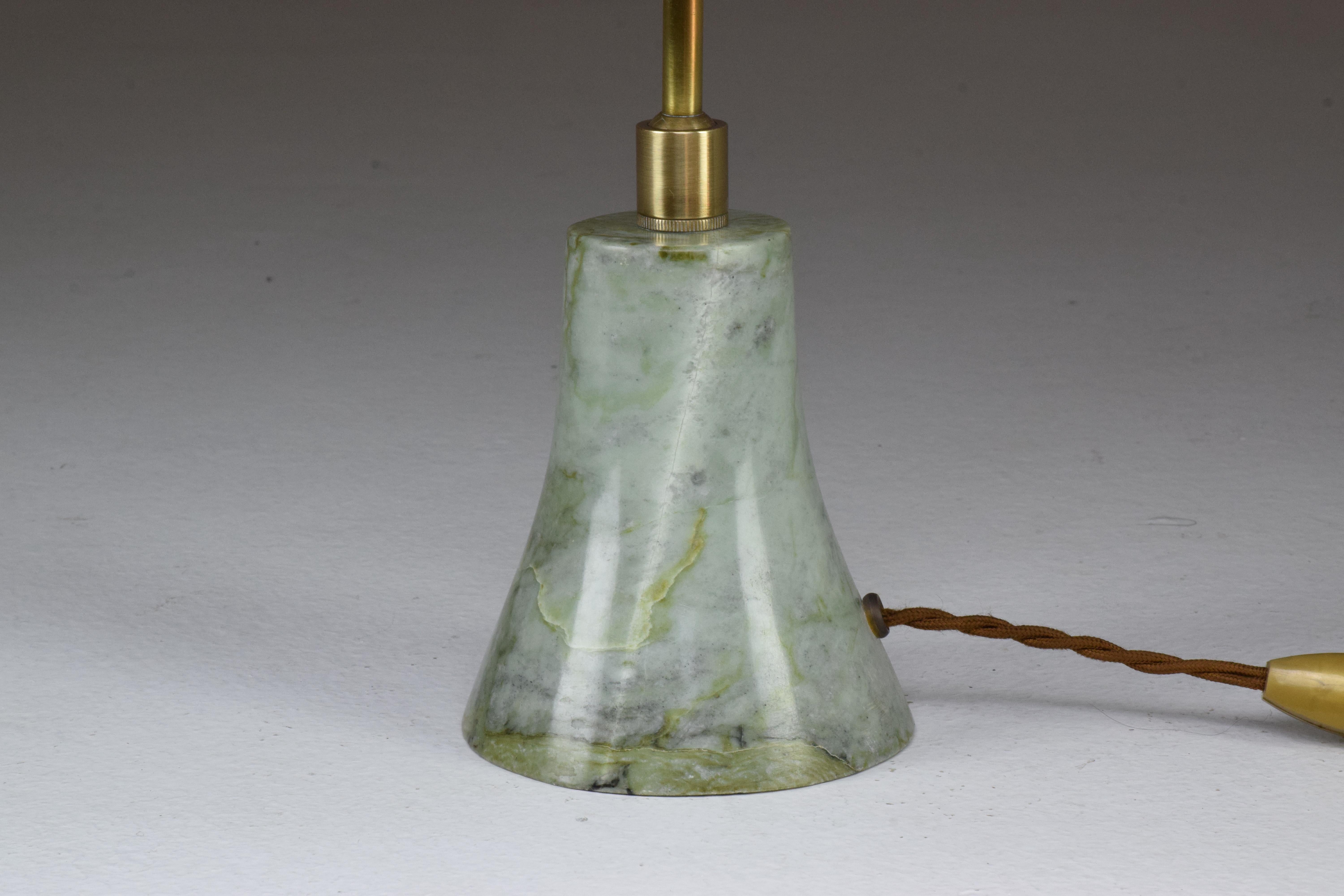 Evolution Contemporary Brass Table Lamp, Flow Collection 4