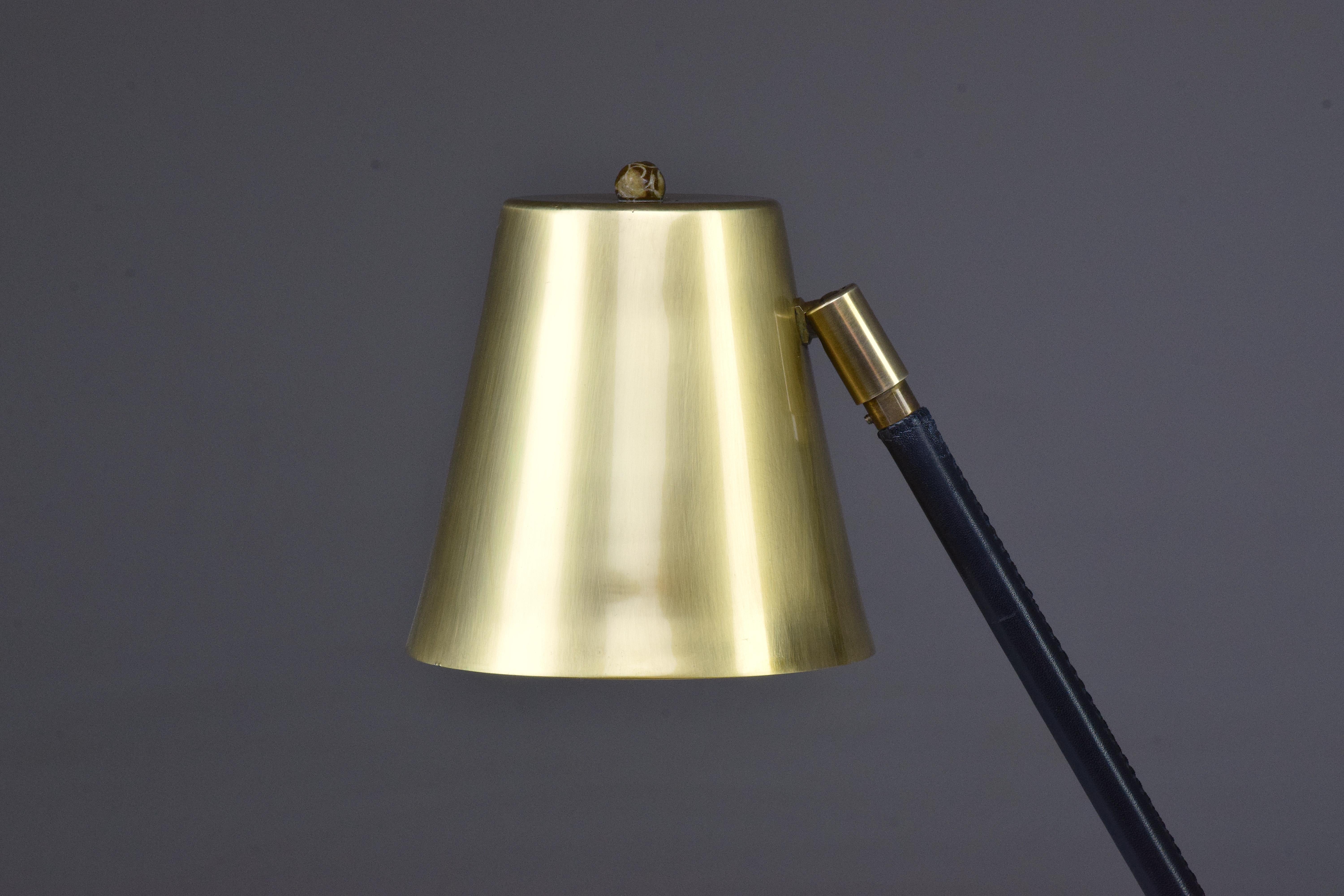Evolution Contemporary Brass Table Lamp, Flow Collection 4