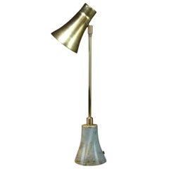 Evolution Contemporary Brass Table Lamp, Flow Collection