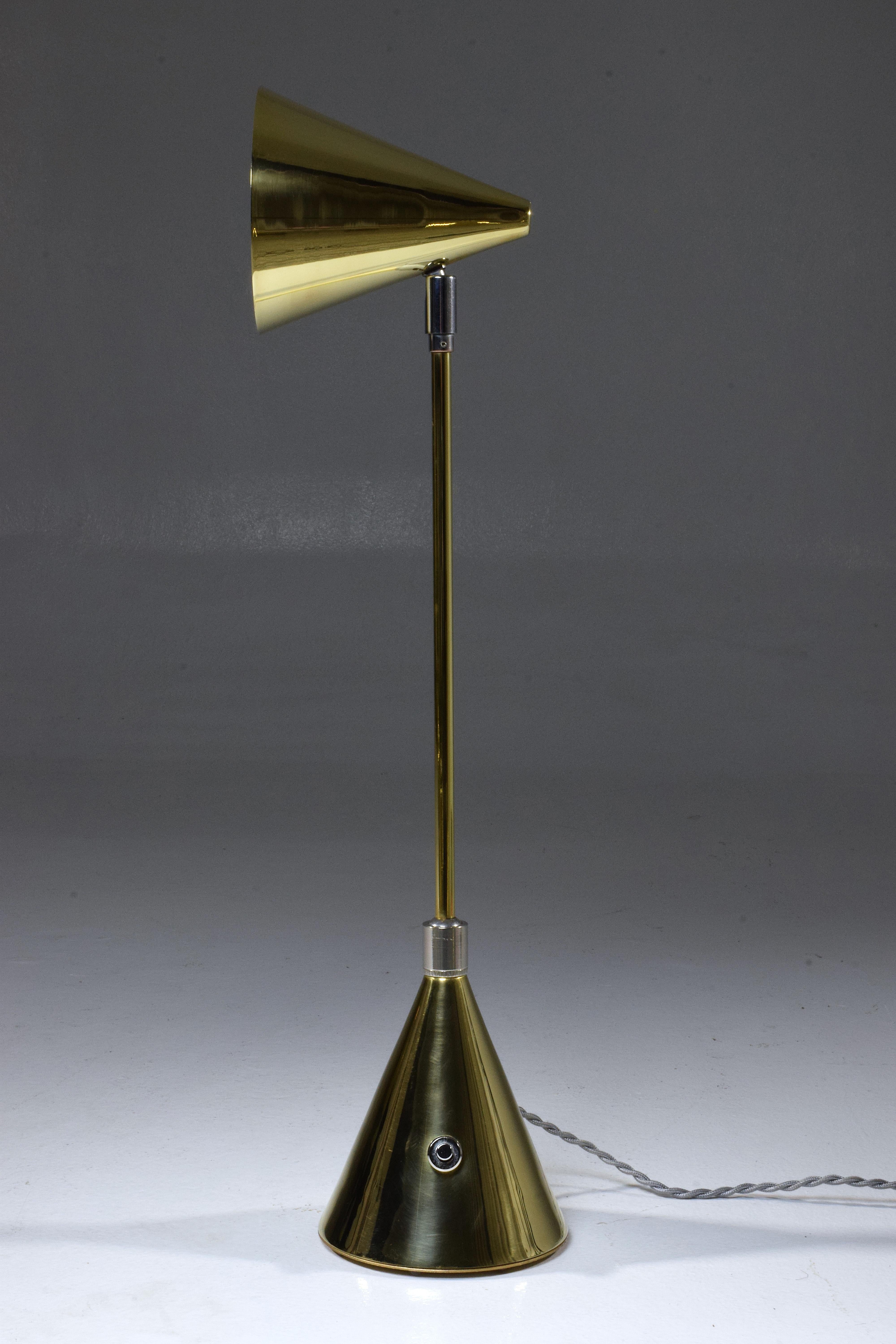 Modern Evolution-I Contemporary Brass Table Lamp