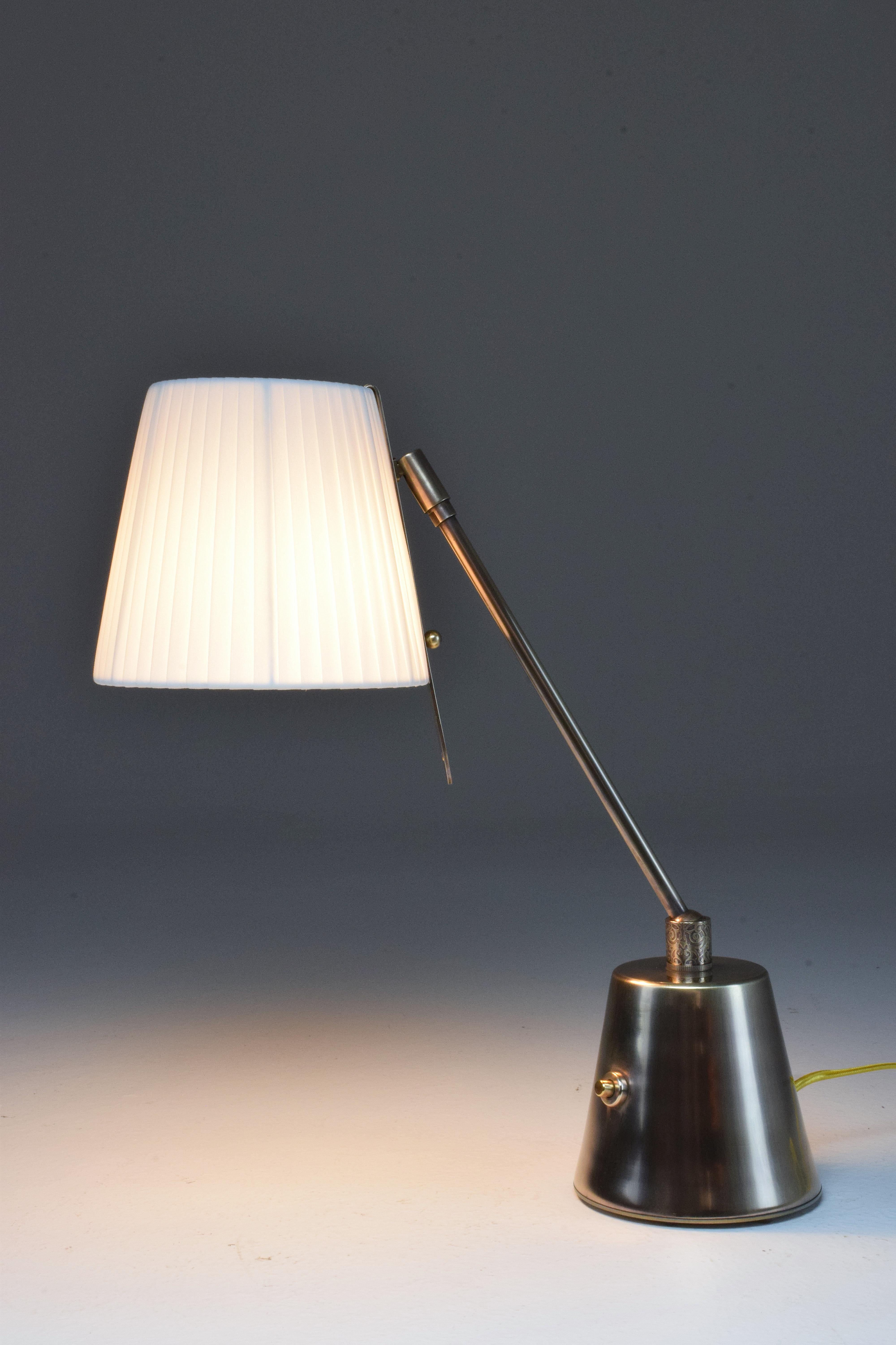 Evolution-II Contemporary Brass Table Lamp, Flow Collection 13