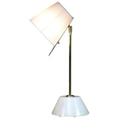 Evolution-III Contemporary Brass Table Lamp, Flow Collection