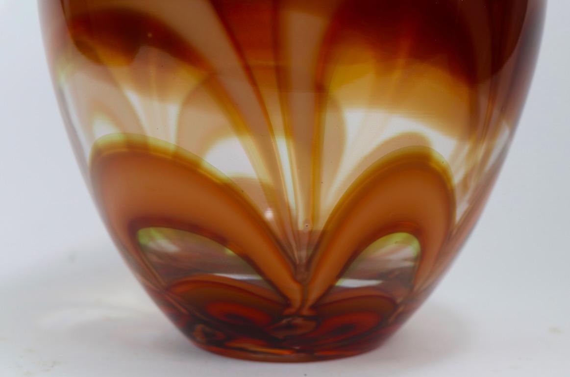 Finnish  Evolutuion Art Glass Vase by Waterford For Sale