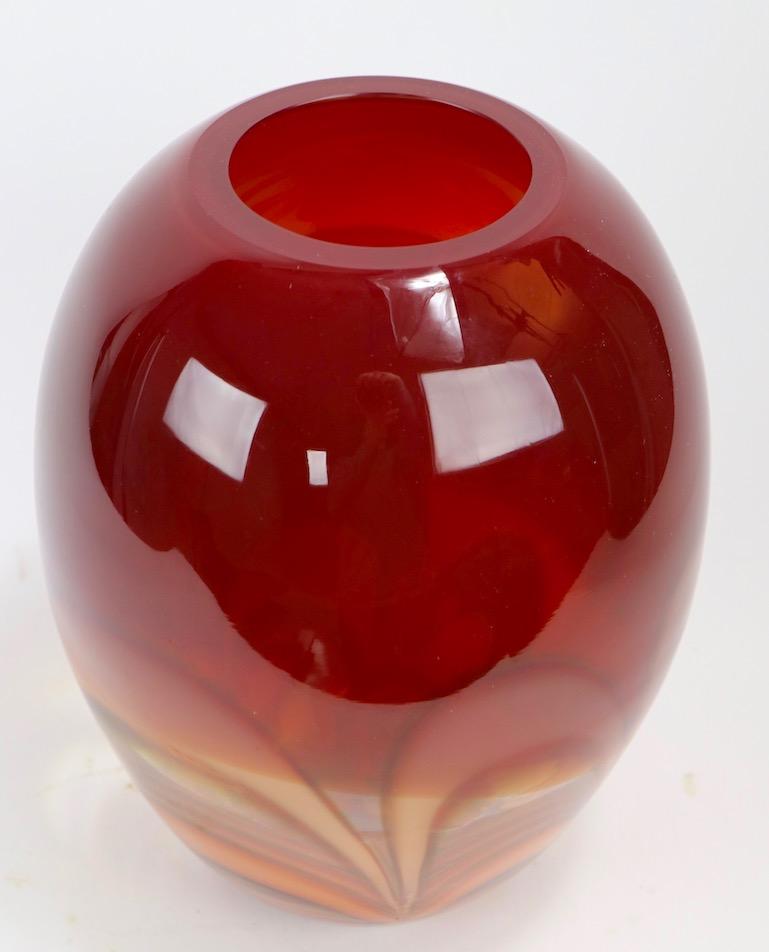  Evolutuion Art Glass Vase by Waterford In Excellent Condition For Sale In New York, NY