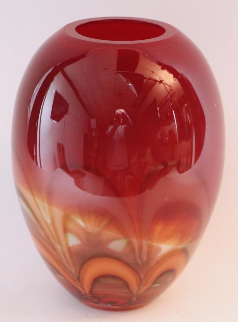 20th Century  Evolutuion Art Glass Vase by Waterford For Sale