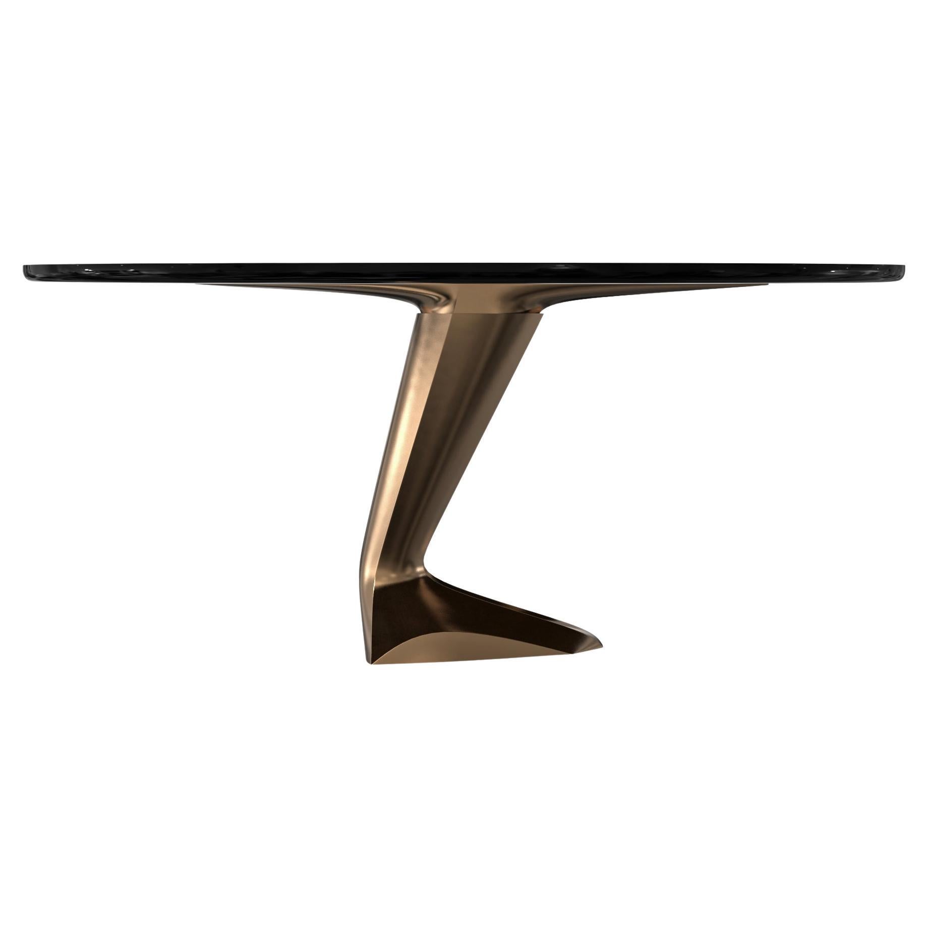 "Evoluzione" Limited Edition Table with Bronze and Stainless Steel, Istanbul For Sale