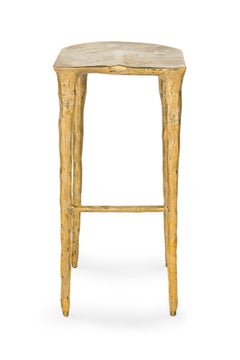 Evora Barhocker aus Bronze