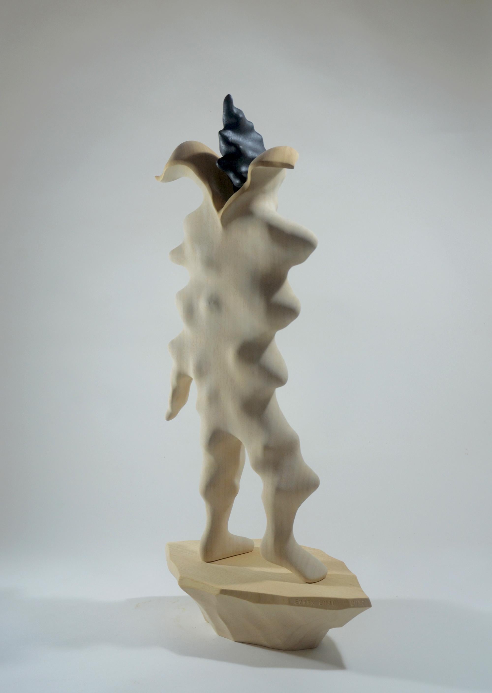 Dreamer of The night No:2 Abstrakte figurative Skulptur, zeitgenössische Skulptur 3