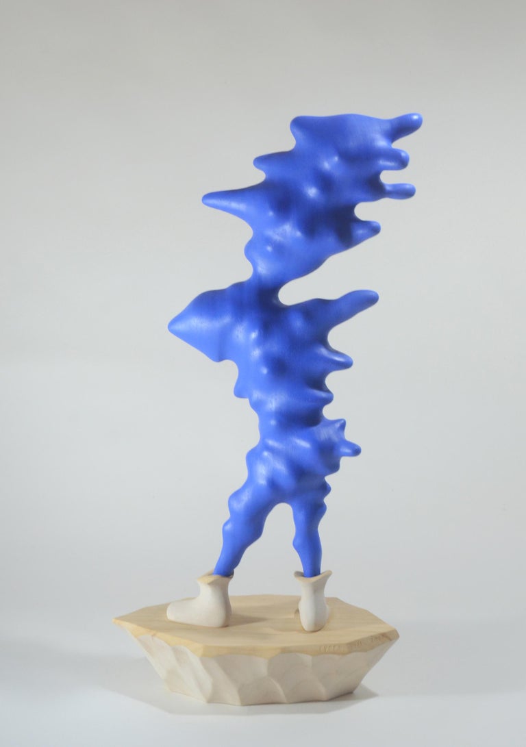 Evren Erol “I had a dream” Abstract Figurative Sculpture, Contemporary Wood sculpture For Sale