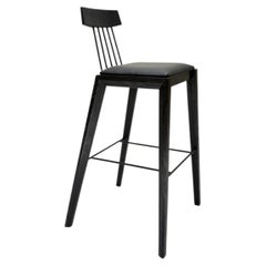 Sgabello da bar EVRIM Black & Black (shou sugi ban / yakisugi)