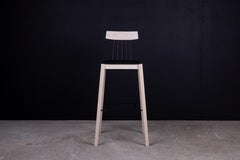 EVRIM Black & White bar stool