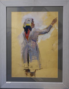 « Study for girl »     Peinture Tempera    cm. 42 x 60