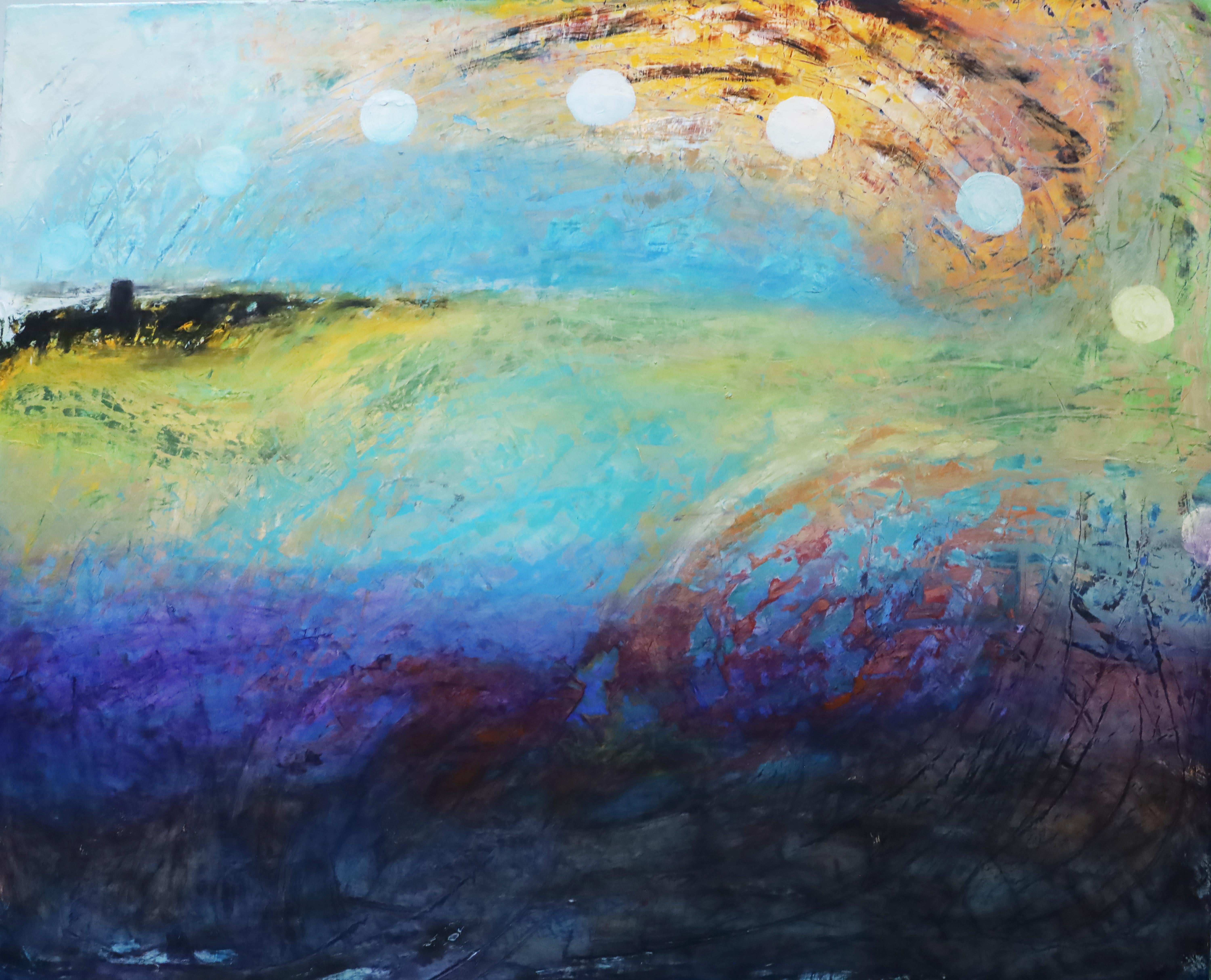 Evy Olsen Halvorsen Abstract Painting – Verlassen
