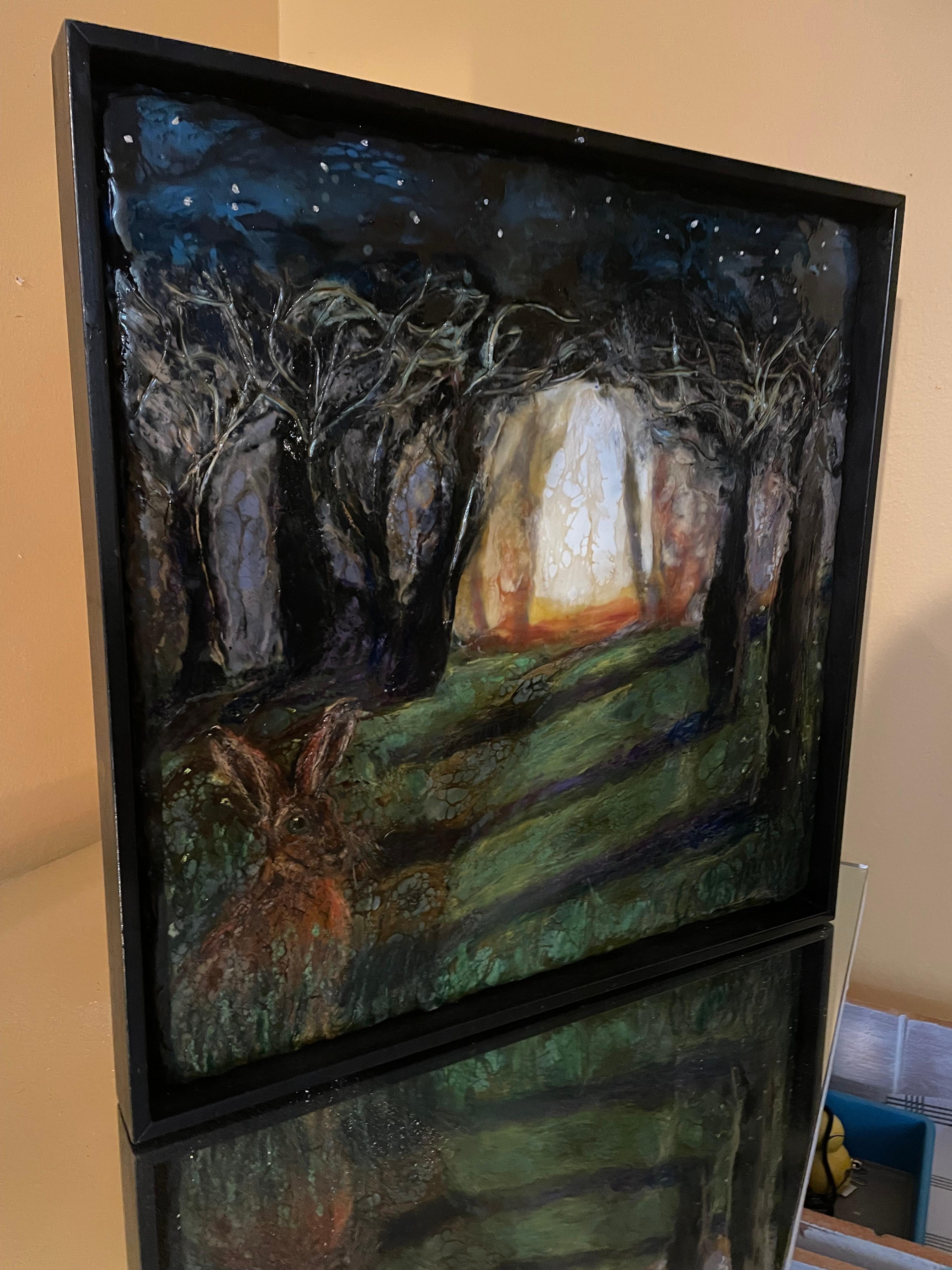 A la espera de - Painting Posimpresionista de Evy Olsen Halvorsen