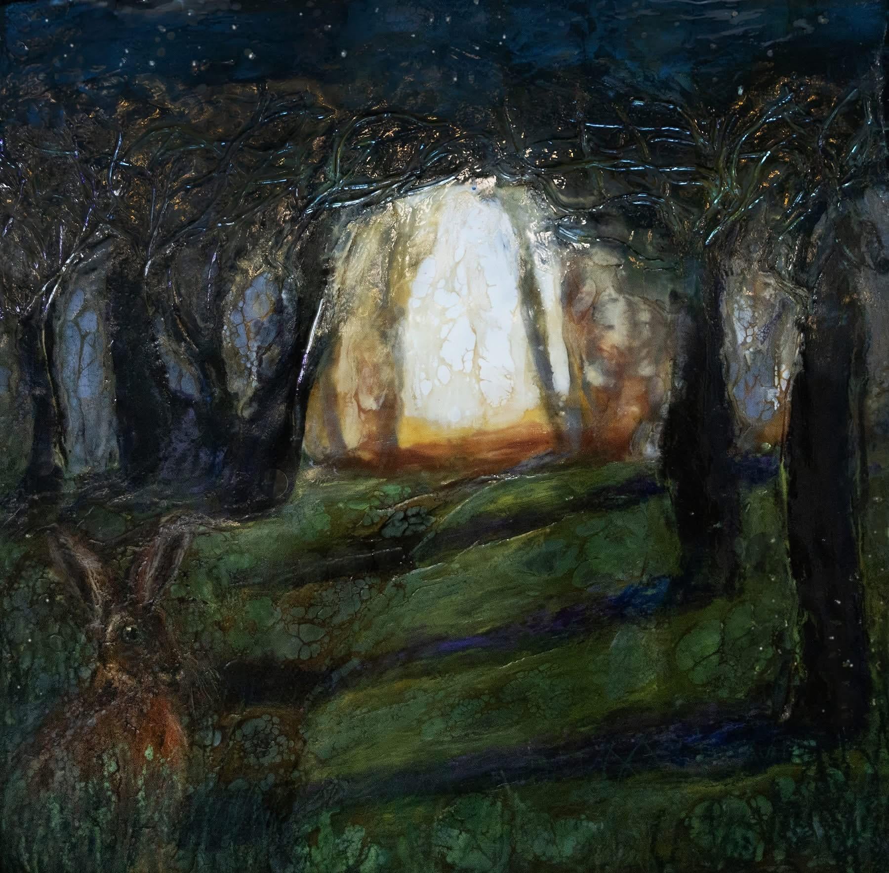 Landscape Painting de Evy Olsen Halvorsen - A la espera de