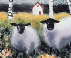 High Pasture, Oil Painting on Cotton Canvas, Post-Impressionist, 2010+