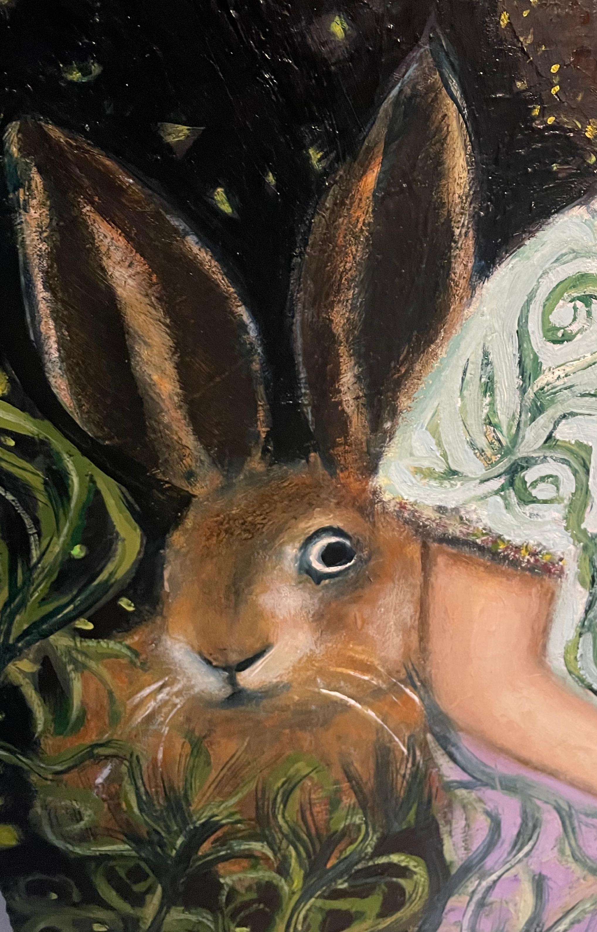 Is this a real thing or is it a dream - Romantic Painting by Evy Olsen Halvorsen
