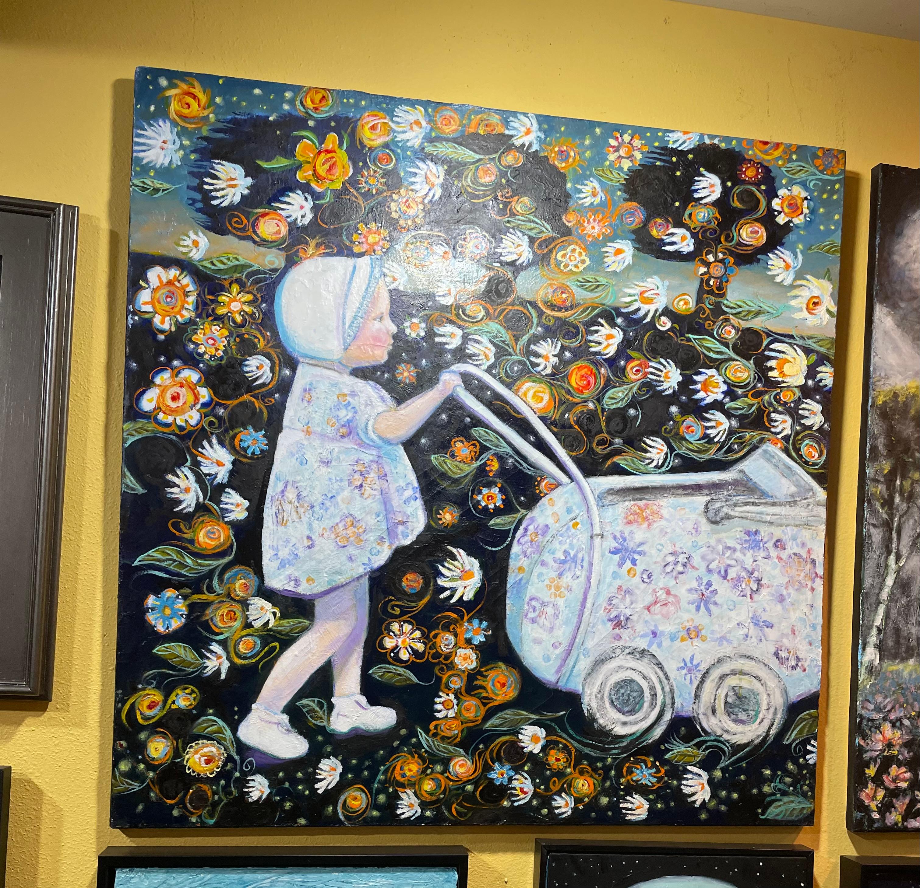 Strolling through a daydream - Impressionist Painting by Evy Olsen Halvorsen