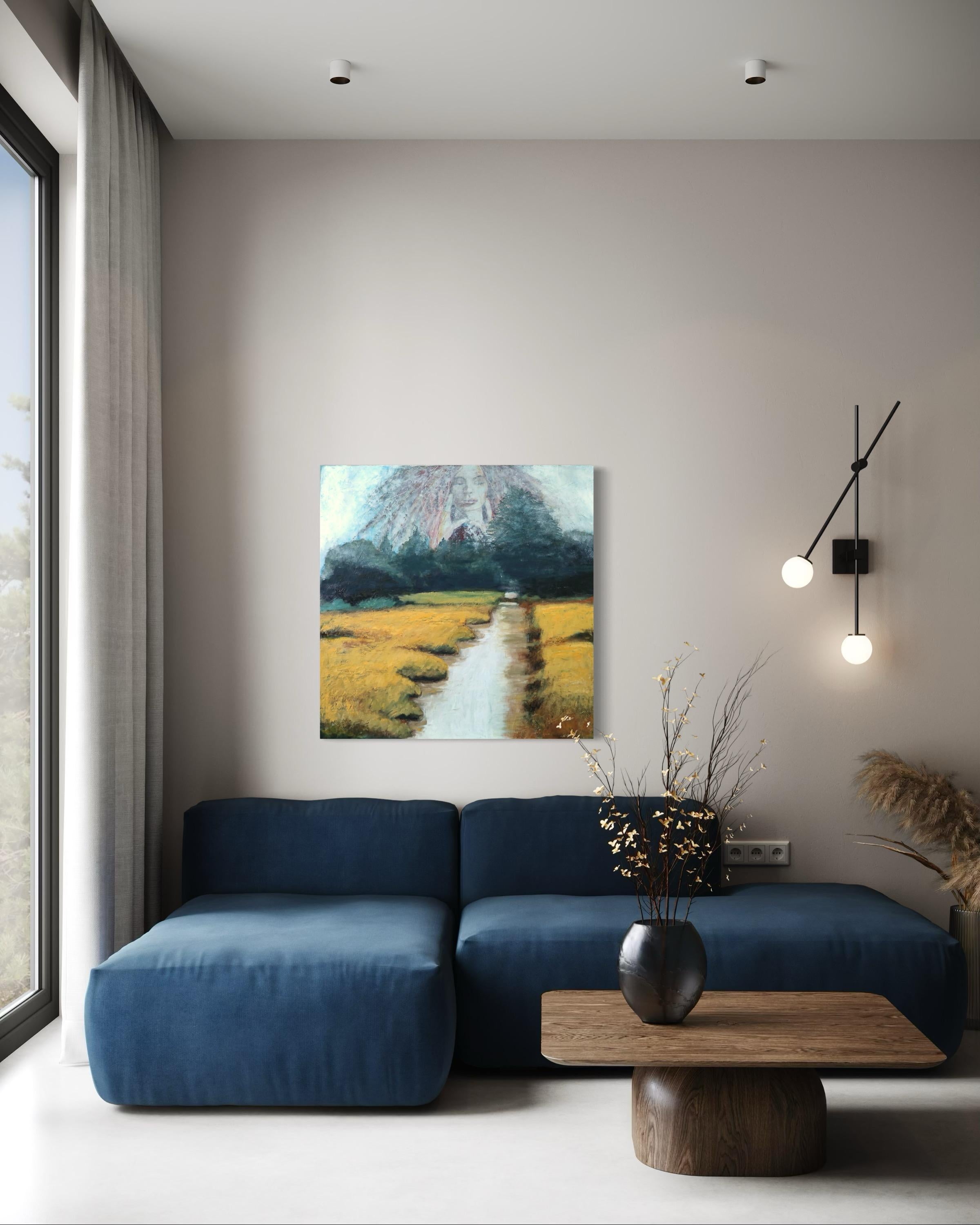 The Past is Present - Painting by Evy Olsen Halvorsen