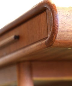 EW Bach coffee table in teak with drawers and magazine rack