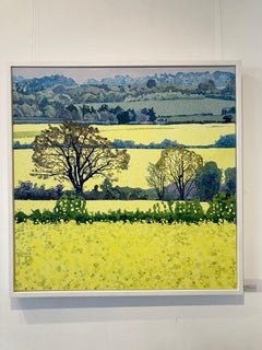 Dull Day Illuminated by Spring by Ewa Adams - contemporary meadow landscape