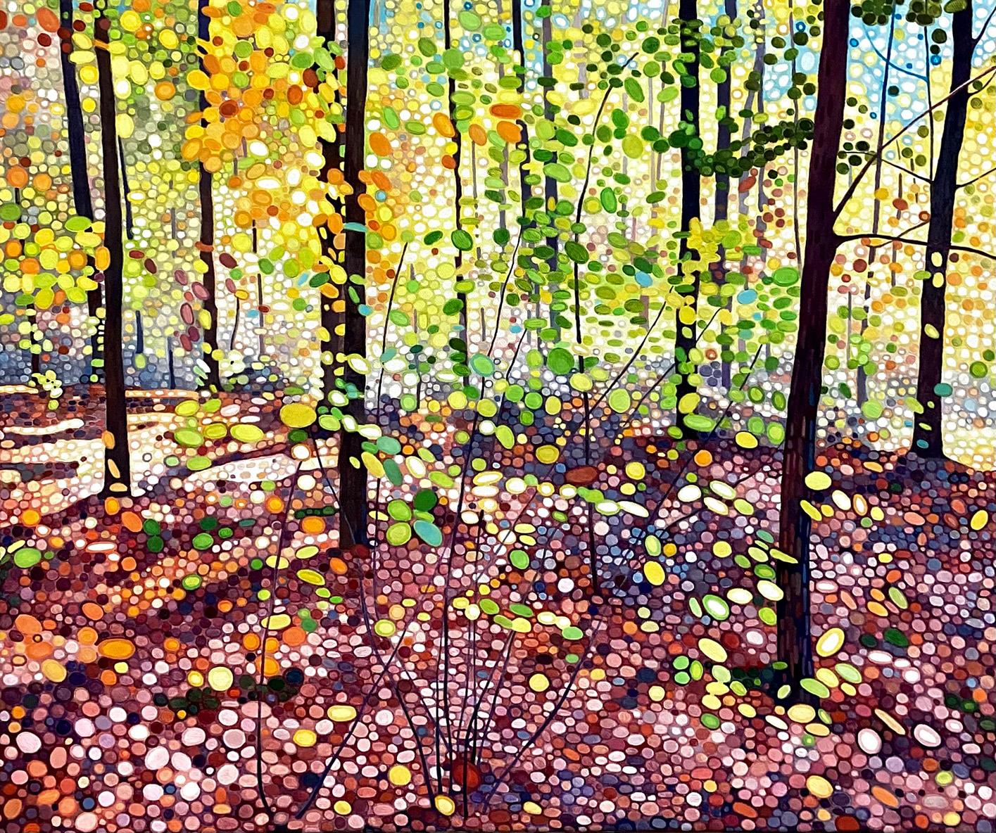 Golden joy - Painting by Ewa Adams