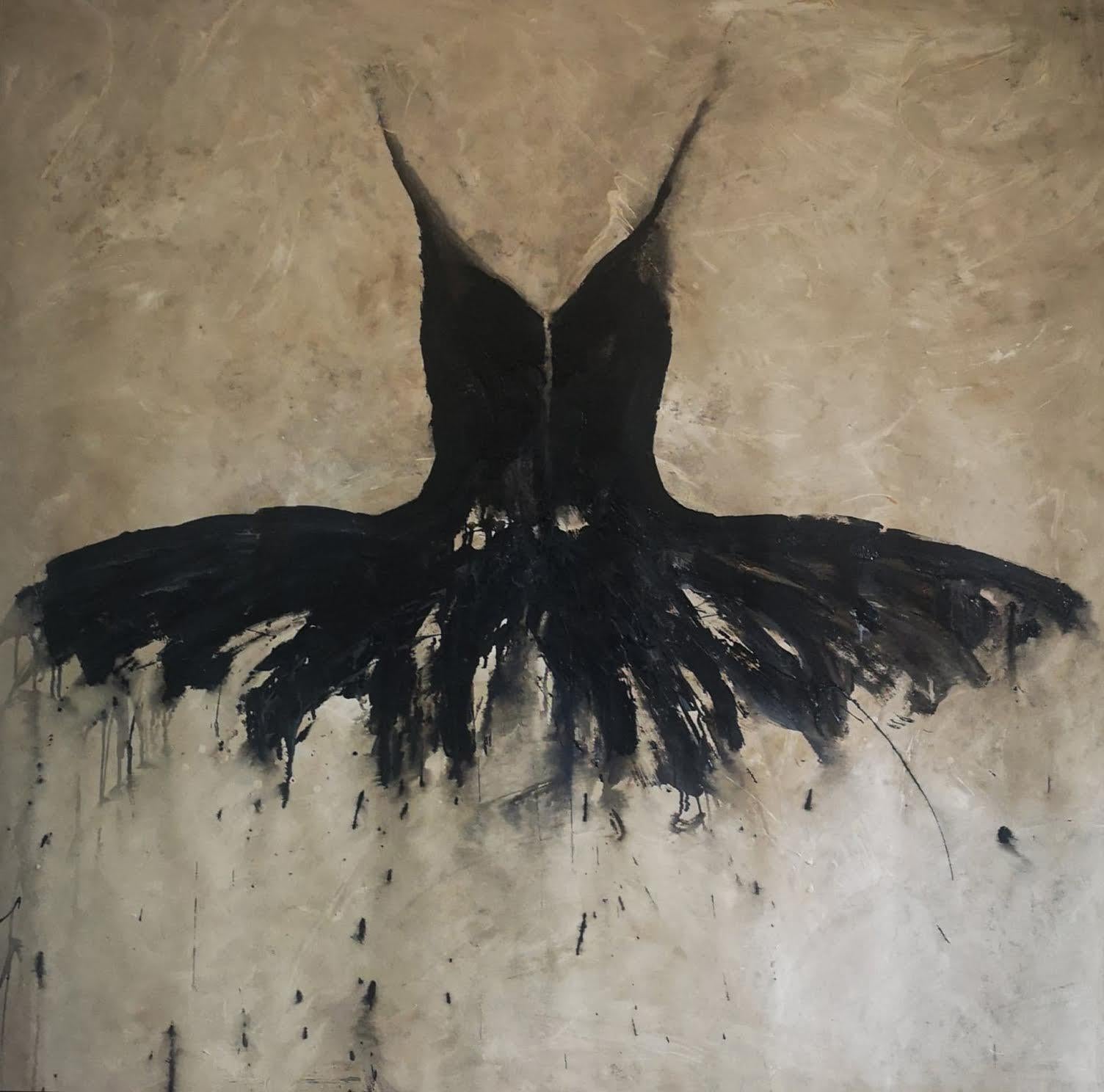 Black tutu - Painting by Ewa Bathelier