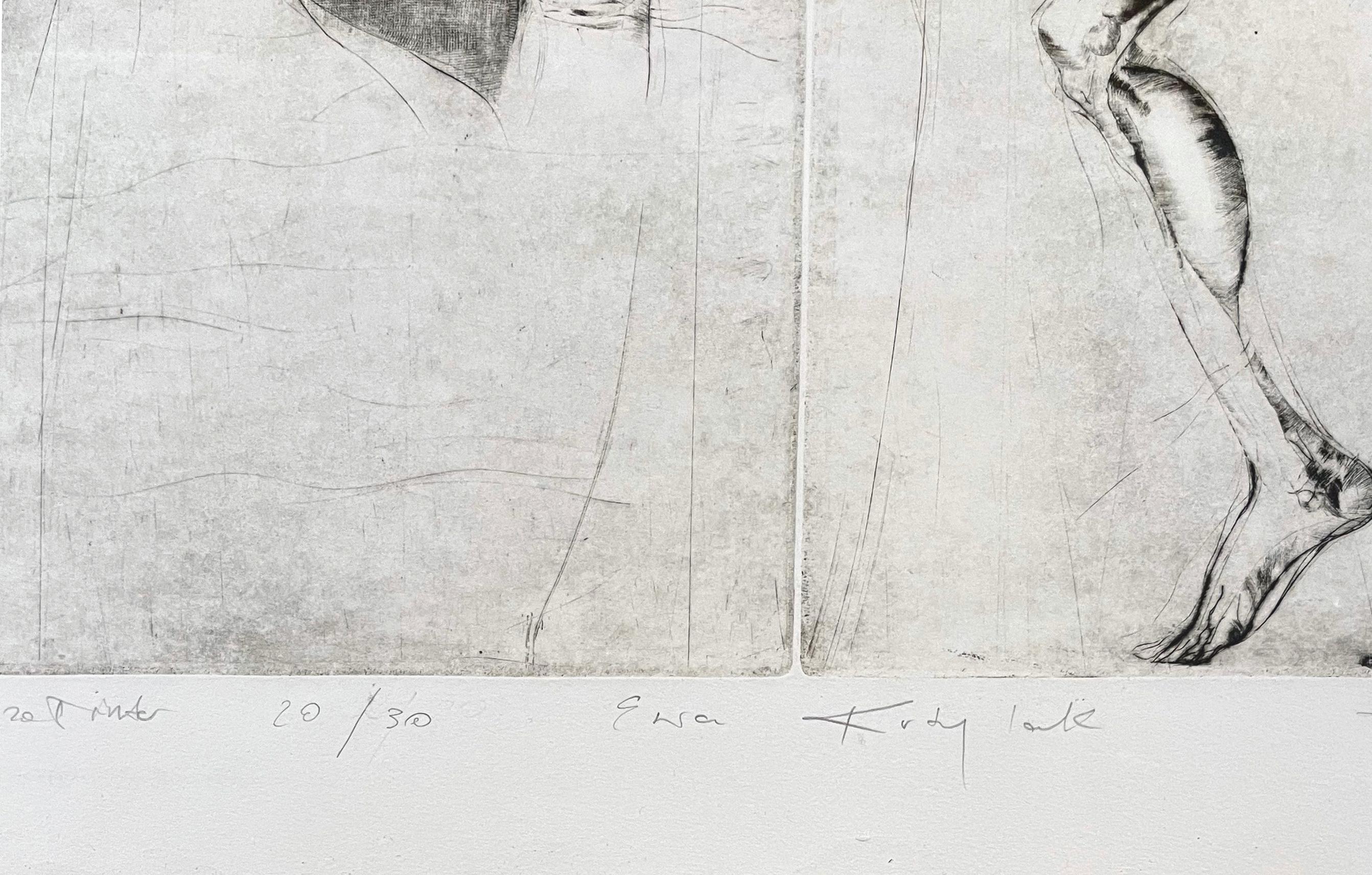 Orfeo - Portrait Print Grigio di Ewa Kutylak