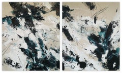 Díptico: Sueño dentro de un sueño (Pintura abstracta)