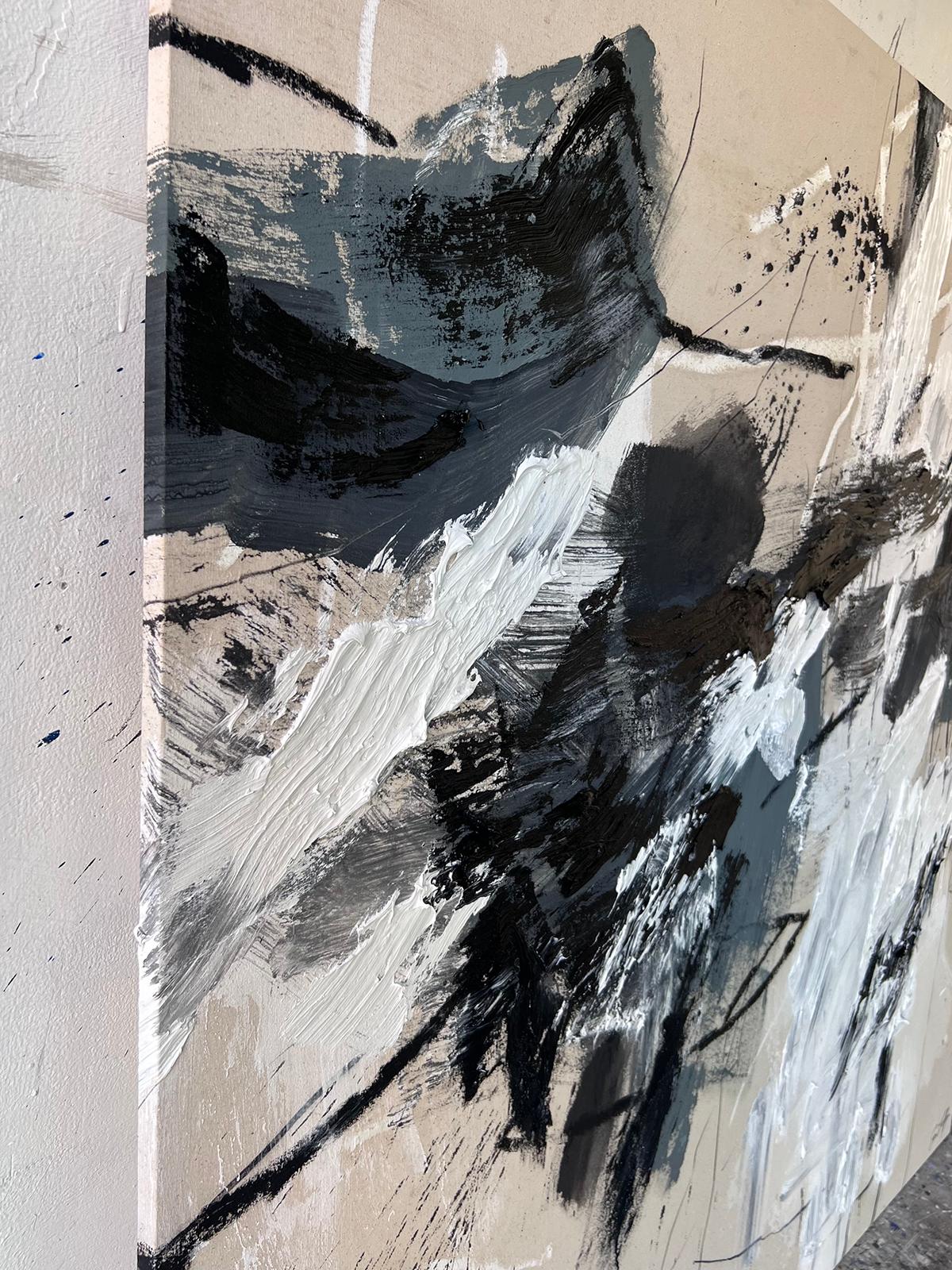Heal's (Pittura astratta) - Abstract Painting Grigio di Ewa Matyja