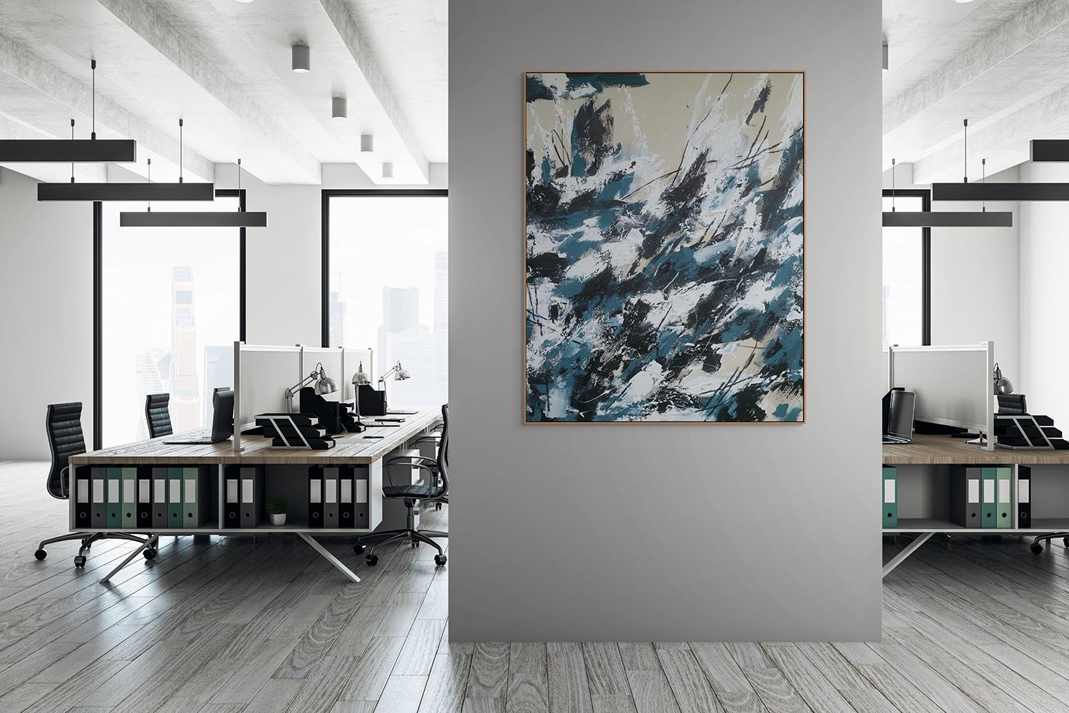 Caos Apasionado (Pintura Abstracta) - Painting de Ewa Matyja