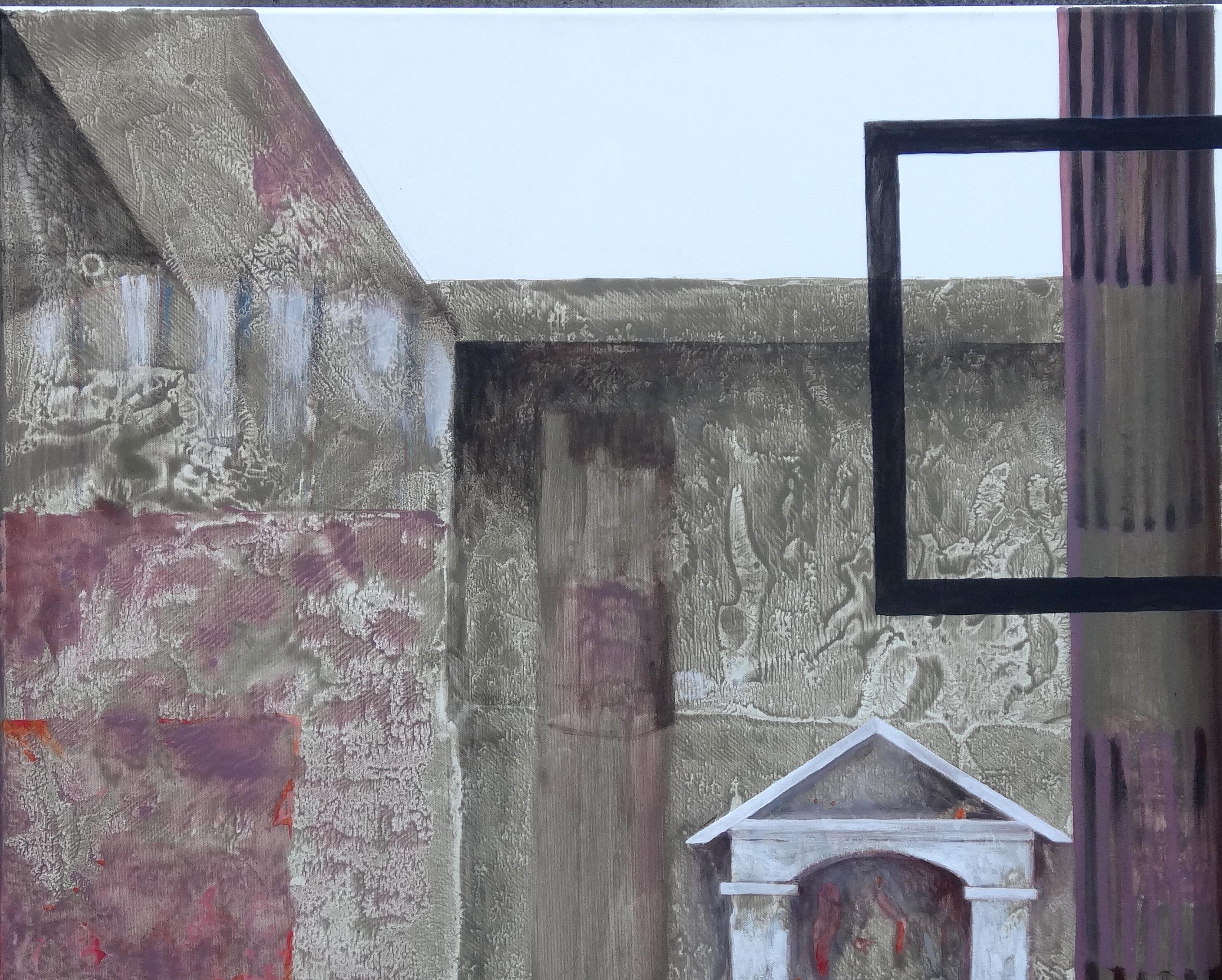 „Pompeii XII“, von Ewa Miazek-Mioduszewska, Gemälde Acryl auf Leinwand im Angebot 1