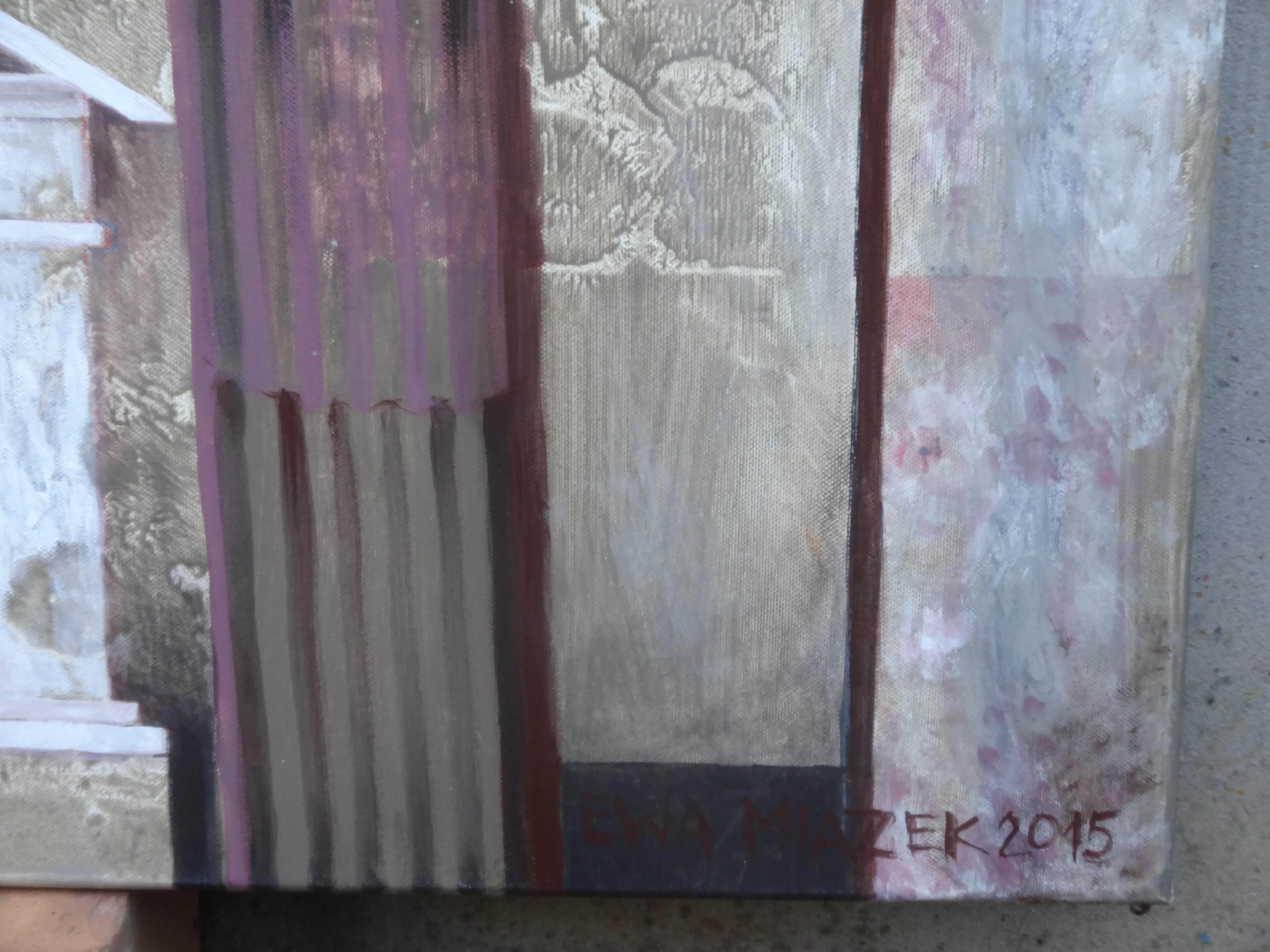 „Pompeii XII“, von Ewa Miazek-Mioduszewska, Gemälde Acryl auf Leinwand im Angebot 3
